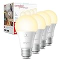Sengled Alexa, WiFi, Smart Light Bulbs that Work with Alexa & Google Assistant,A19 Soft White(2700K)No Hub Required,800LM 60W Equivalent HighCRI)90,4Count(Pack of 1)