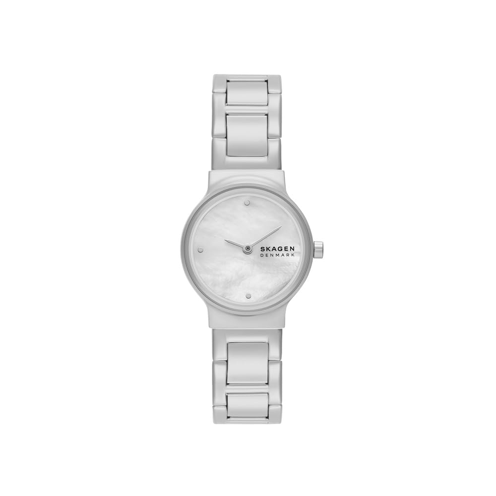Skagen Freja Lille Watch for Women, Quartz Two Hand Movement with Stainless Steel or Leather Strap