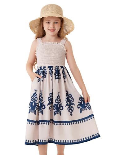 GRACE KARIN Kinder Ärmelloses Boho Maxi...