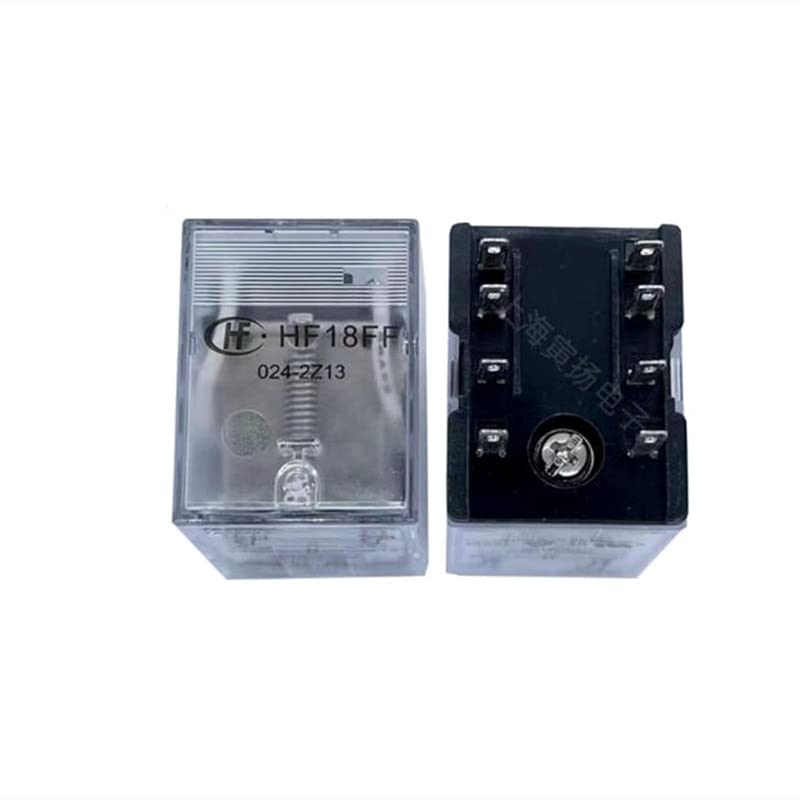 Relais HF18FF 024-2Z13 24VDC 7A à 8 broches pour circuits industriels