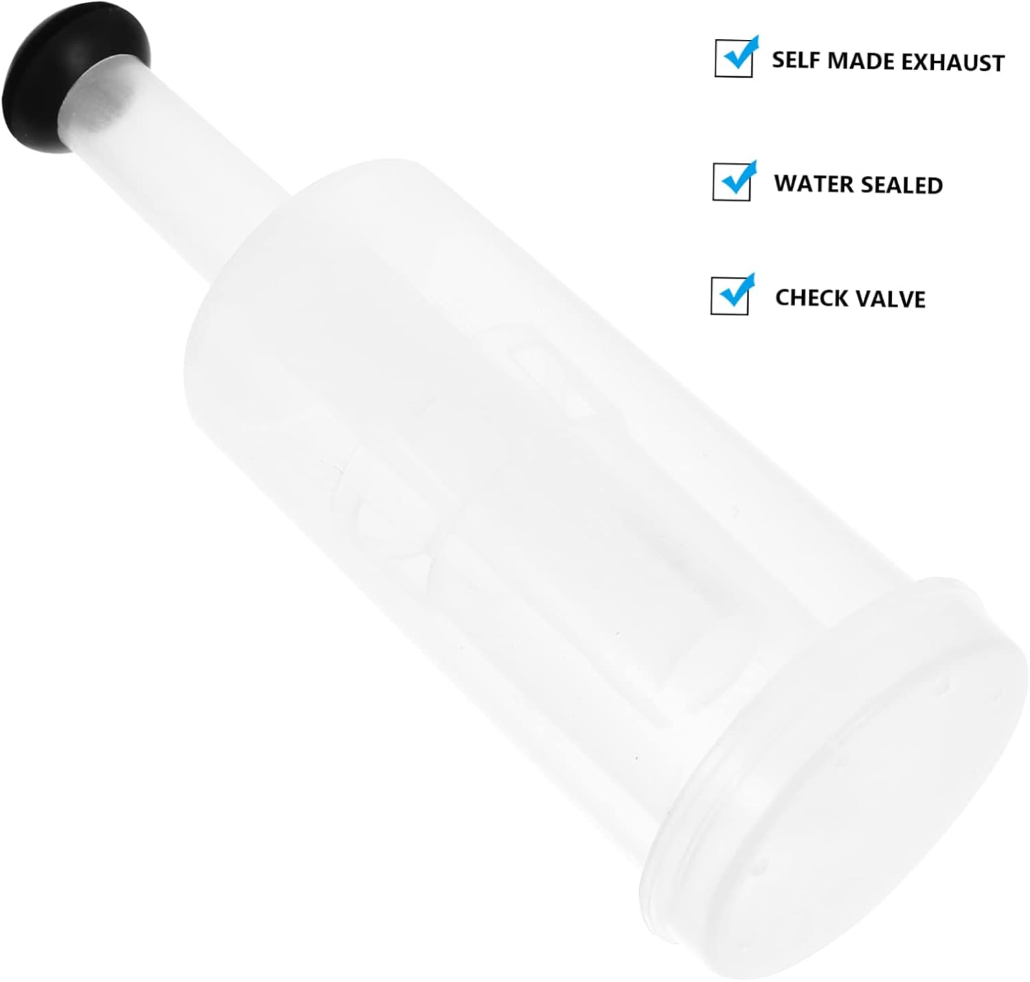 1 Set Air Lock with Lids for Brewing One Way Valve System for Easy to Clean Safe and Reusable
