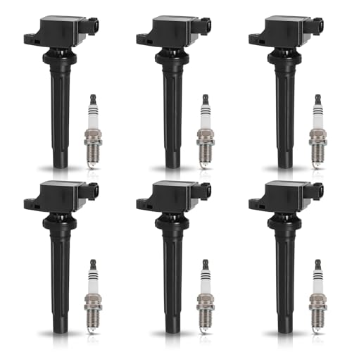 ENA Ignition Coil Pack and Platinum Spark Plug Set of 6 Compatible with ompatible with Suzuki 2006 2007 2008 Grand Vitara 06 07 08 V6 2.7L Replacement for 3340065J00 UF562 602592764140 5C1785 E1062 by ENA - Used condition - US$72.81