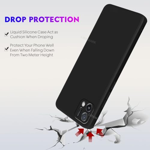 Image of Bintage Rubber TPU Camera Protection | Back Cover Case Compatible for Oppo CPH2421 / Oppo A16E - Black