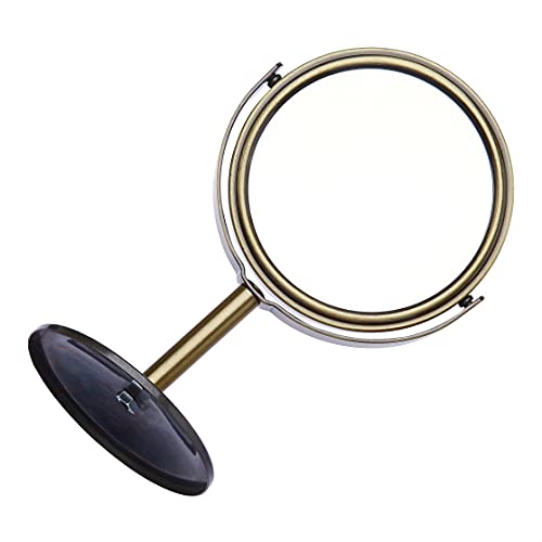 Amazon Brand - Solimo Table-Top Mirror, Round, Gold - Image 6