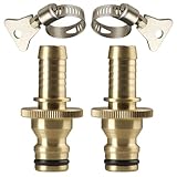 GORILLA EASY CONNECT ホース修理とスプライシングキット - 1/2インチバーブ内蔵オスクイックコネクト2個パック