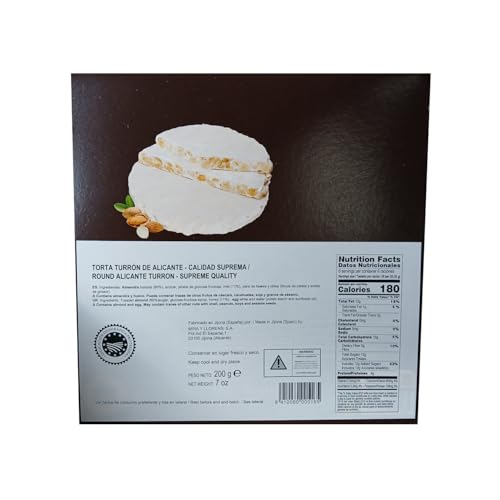 El Artesano Turron de Alicante Torta (Hard) 200 g