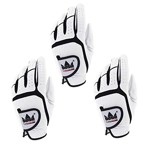 Craftsman Golf 3-Pack Golf Gloves White … (M) #TOP23