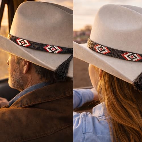 Image of Gamboa 100% Natural Horsehair Hat Bands for Cowboy and Panama Hats for Men and Women Western Hat Bands