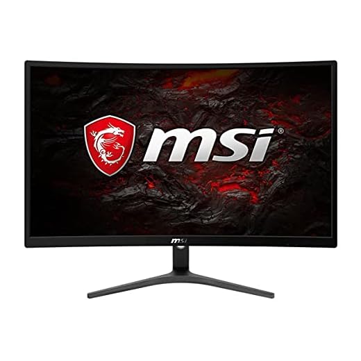 MSI G241VC, 24" Gaming Monitor, 1920 x 1080 (FHD), VA, 75Hz, FreeSync, VGA Port HDMI, Tilt