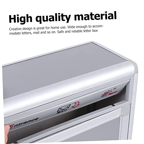 Nuobesty Mailbox 1Pc Box Insertion Practical Secured Case Mail Delivery Commercial Wall- Metal Mounted Convenient Letter Collection Outdoor Newspaper Multifunctional Locking Office Drop For Mail Box #TOP3