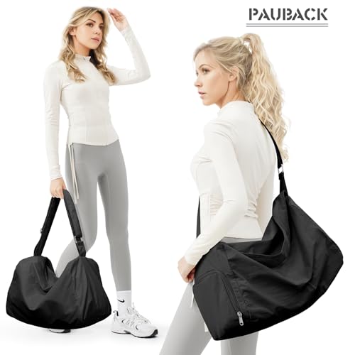 Small Gym Bag for Women Lightweight Carry on Gym Tote Bag, Workout Sport Duffle Bag with Shoe Compartment,Crossbody Shoulder Travel Bag for Swim, Yoge, Dance2