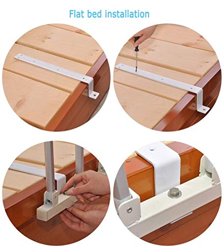 Rieles de cama plegables de 121 cm para la seguridad de ancianos en el hogar 6