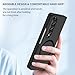 Ephoou Phone Case for Samsung Galaxy Z Fold4, Dual Layer Protection Military Grade Drop Shockproof with Wireless Charging Case for Galaxy Z Fold 4 6.1