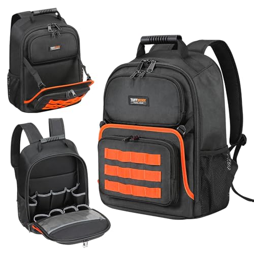 TUFFWORX 25 Pockets Tool Backpack with Multiple Compartments 30x15x41 cm