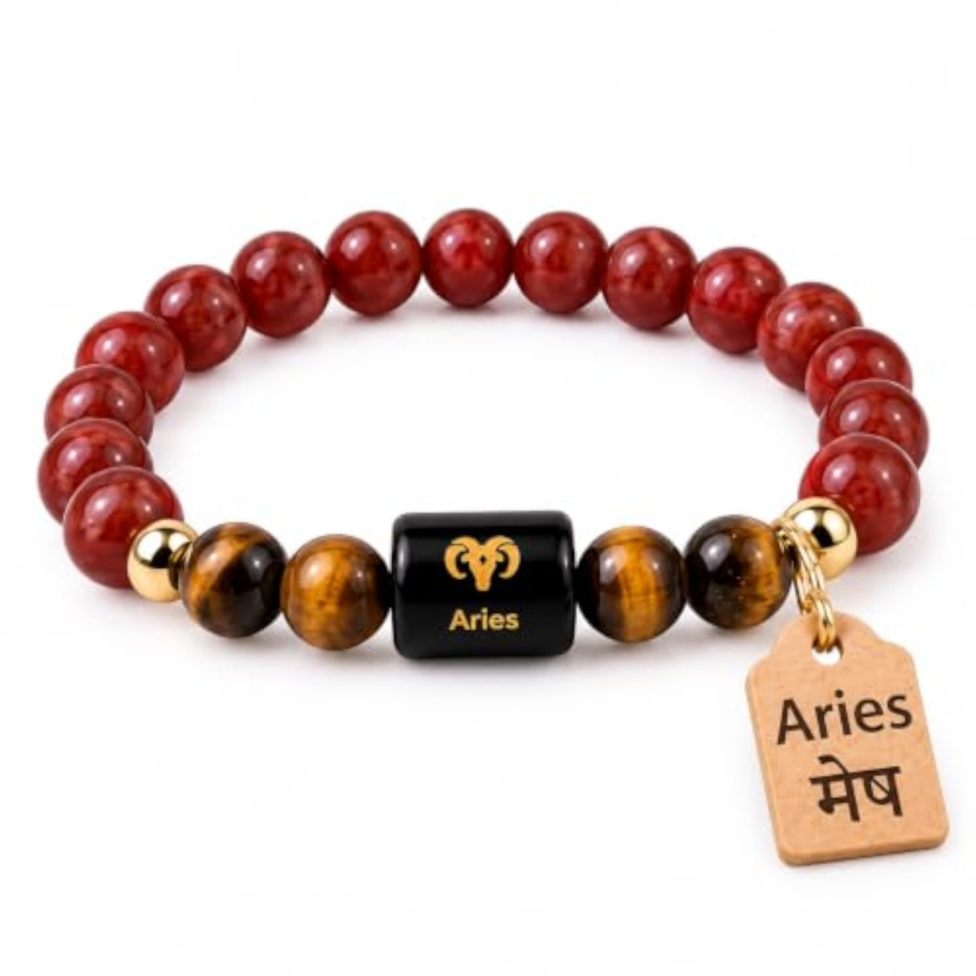Zodiac Bracelet for Men with Original Natural Stone
