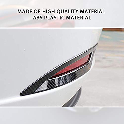 CoolKo Rear Taillights Fog Lamp Light Cover Trim Frame Exterior Decoration Compatible with Model 3 & Y [ 1 Pair - Black ] - Thumbnail 3