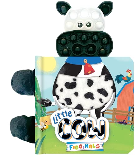 Image of Fidgimals Little Cow Animal Farm Baby Book | Educational Children's Books, Sensory Board Book with Pop It Fidget Toys, Perfect Sensory Toys for ... Books with Sensory Fidget Popper Animals)