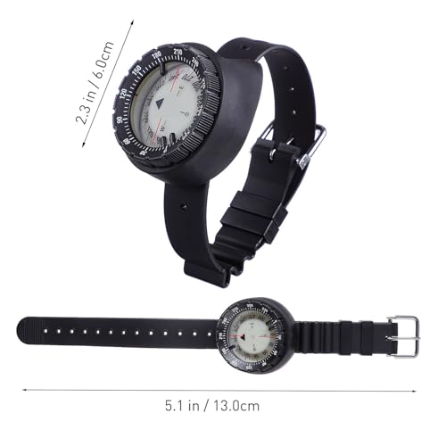 Brújula de pulsera impermeable Tehaux para actividades al aire libre miniatura 2