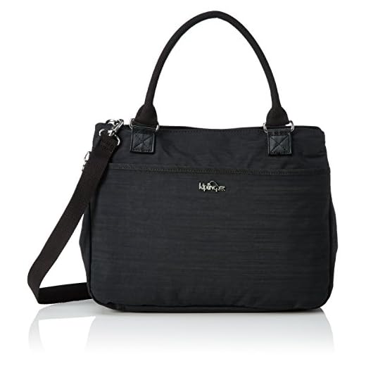 Kipling Caralisa, Borsa Con Maniglia Donna, Nero (REFH53 Dazz Black), 34x25x11 cm (B x H x T)