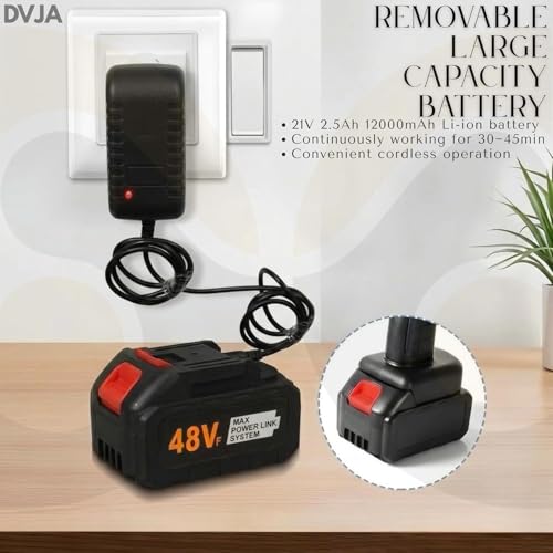 Image of Car Washer High Pressure Gun (Double Battery) Cordless Portable Wireless Pressure Washer Gun 48V 12000mah High Pressure Water Gun| Adjustable Nozzle and 5M Hose Pipe (Two Battery)