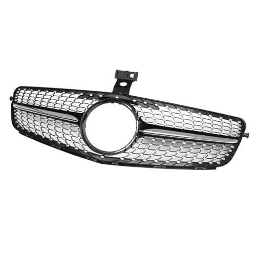 Svart Främre Kylargrill Amg Diamond Grille För Mercedes W204 C Klass Sedan Kombi Coupe 2007-2013 Främre Galler