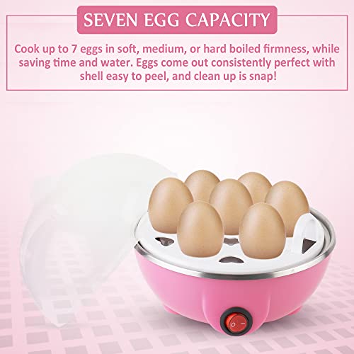 Image of Electric Egg Boiler | 3 Boiling Modes | Automatic Operation | Overheat Protection|75ml|Plastic|Multicolor