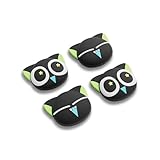 GeekShare Switch 2対応 アナログスティックカバー スイッチ2025 ボタンカバー 親指グリップキャップ シリコン製 コントロール保護カバー 滑り止め 摩擦増え 人間工学デザイン 互換性あり 耐久性高い ライセンス羅小黑（4枚入れ） (NS2)