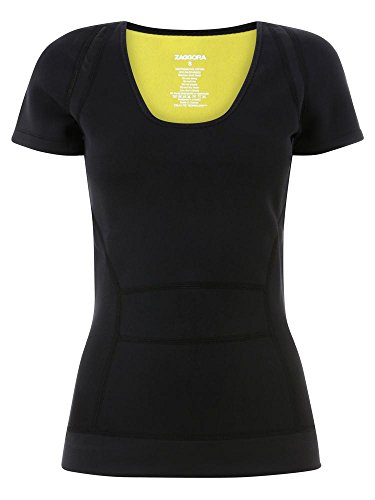 Zaggora Structured Slimming Hot Tee, Black, X-Small