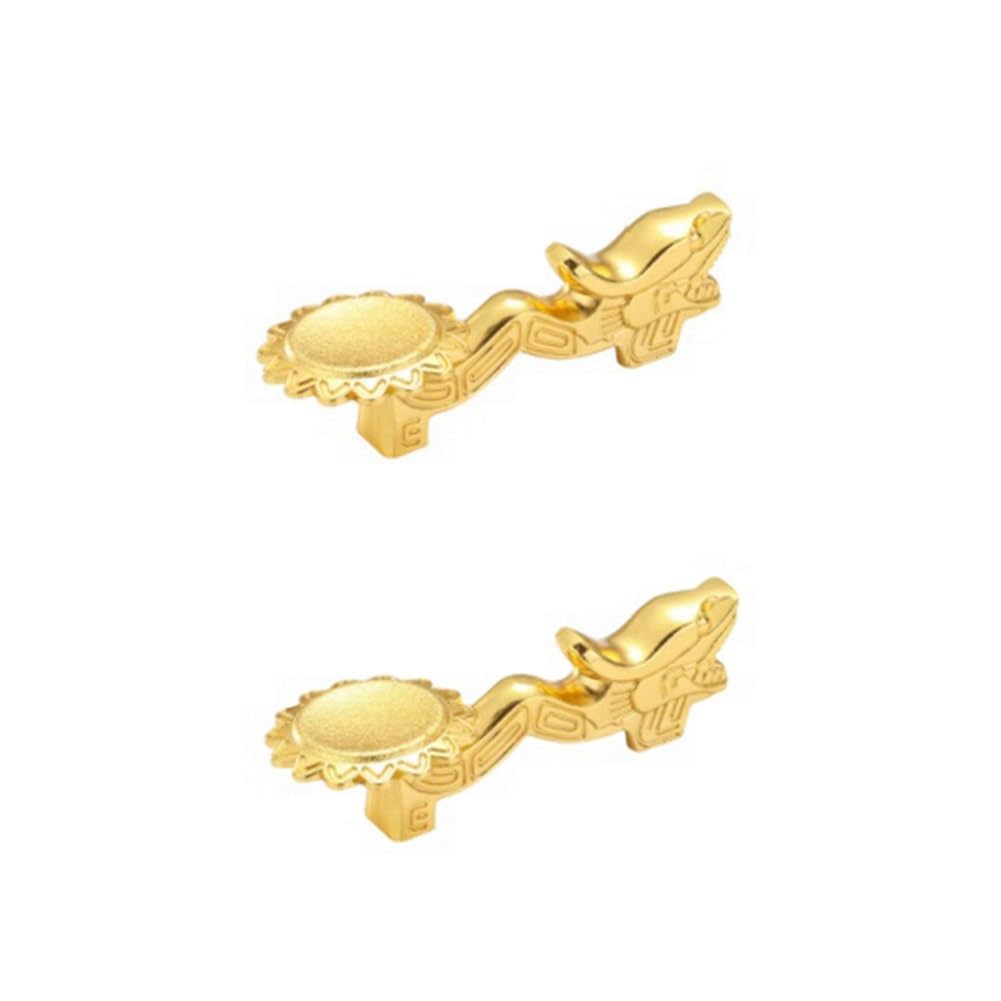 CTRLZS Chopsticks Holder Alloy Retro Dragon Chopsticks Rack Knife Spoon Fork Stand Chopstick Rest,Gold 2PCS