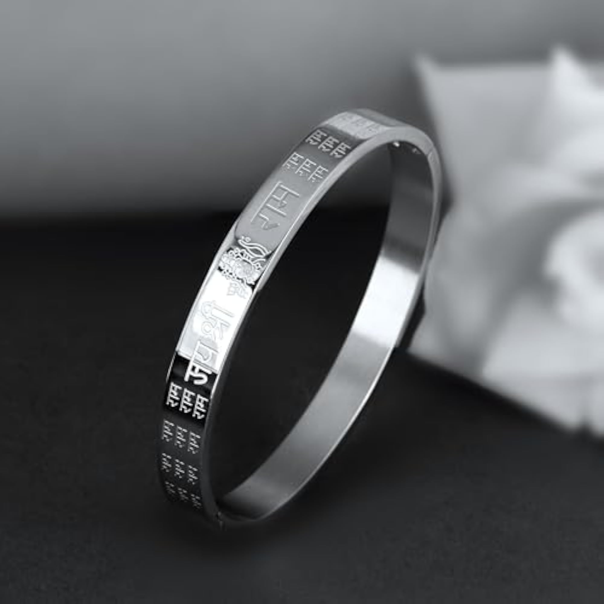 Men's Shree Ram Kada Stainless Steel Bracelet, Waterproof