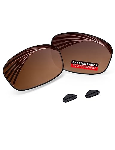 Image of PRO+ Polycarbonate Replacement Lenses & Nose Pads for Oakley Fives Squared(4+1) OO9238 Sunglasses