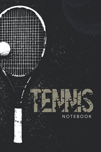 Tennis Notebook: Quaderno Tennis. Libretto appunti a righe per prendere note. Idea regalo per natale e compleanno per amatori e sportiv