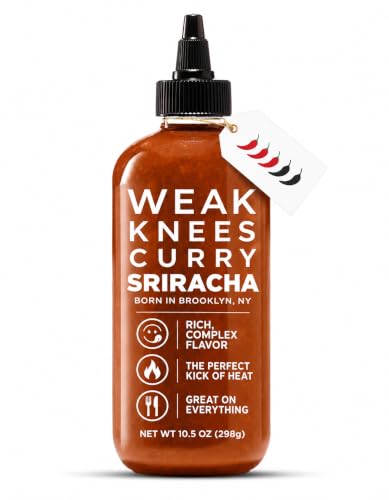 Weak Knees Curry Sriracha Hot Sauce, 10.5oz Gochujang Hot Sauce