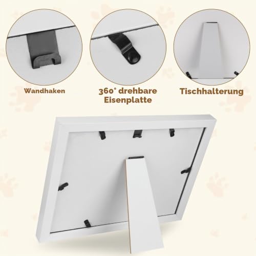 Pfotenabdruck Set Hund Katze,Tier Handabdruck mit Ton Impressum Kit 28*23CM