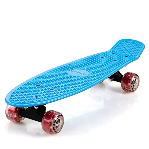 Penny Board 22 Pouces Authentique – Multicolore (bleu, Jaune, Rose) – Occasion