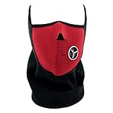 Color: Rojo TRIXES Pasamontaña/Calentador para el Rostro y el Cuello - Ideal para IR en Bici, Moto, Esquiar o Practicar Snowboard - Pasamontañas Snowboard - Pasamontañas Neopreno - Mascara Moto Invierno - Rojo