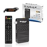 LEYF & Sagaf SUD-0507 Mini Ricevitore Satellitare - DVB-S2 - Ricevitori Satellitari - Full HD 1080p Ricevitore Satellitare Digitale (HDTV, Scart, USB) Solo per i canali tedeschi