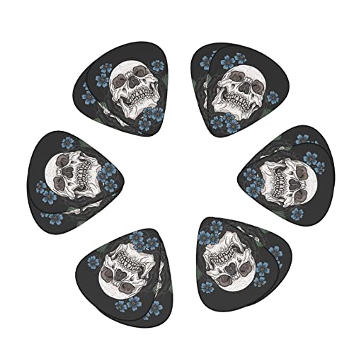 Médiators Guitare 12-Pack Fleurs Bleues Et Médiators Tête De Mort Pour Guitare Électrique Guitare Acoustique Diverses… - Les Beatles, Paul McCartney, John Lennon, RIngo Starr, George Harrison Médiators Guitare 12-Pack Fleurs Bleues Et Médiators Tête De Mort Pour Guitare Électrique Guitare Acoustique Diverses…