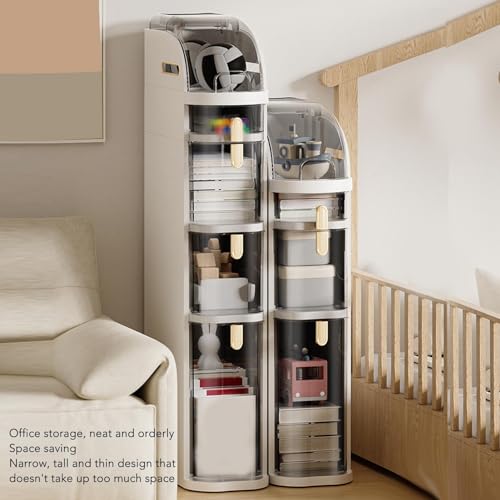 Meuble vertical fin pour petits espaces et rangement wc - 7