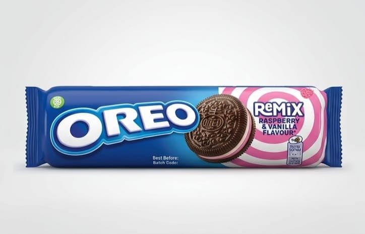 OREO ReMix Sandwich Biscuits, Raspberry & Vanilla Flavour, BY FEBORA FOODS, 157G-image-15
