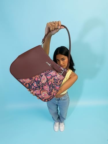 Image of ZOUK Ira Handbag | Stylish Women's Handbag | Luxury Shoulder Bag for Women | Trendy | Fancy Ladies Handbags | Small Purse for Events | Water-Resistant