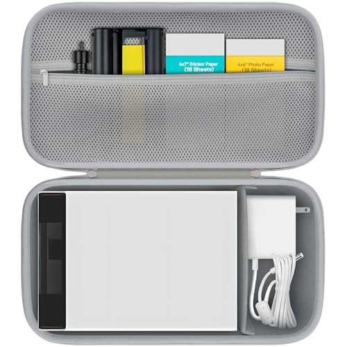 Khanka für Liene PixCut S1 | All-in-One Fotodrucker, Aufkleberdrucker und Schneidemaschine Hartschalenetui, Tragetasche mit Tasche für Liene PixCut S1 Zubehör, Nur Hülle