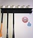 Baseball Bat Rack Ball Holder Display 11 Bats 6 Balls Black Softball Heavy Duty Rack for Storage and Organization (hardware included)