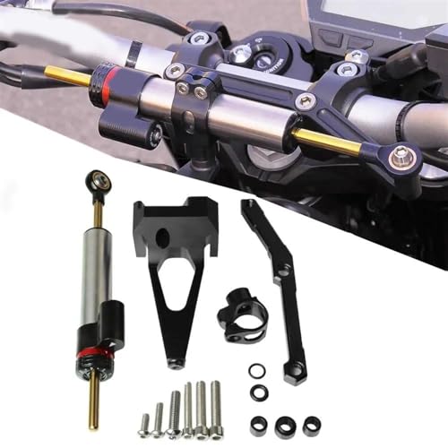 Soporte de amortiguador de dirección para Yamaha MT09 Tracer 2016-2019 de aluminio CNC 5