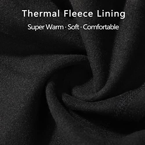 Yayourel Black Ski Mask For Men Women Balaclava Face Mask Men Balaclava Ski Masks Beanie Full Face Mask Neck Gaiter Face Mask Winter Ski Gear Hat Fleece Balaclava Hood Neck Warmer Gator Ski Face Cover Covering thumb #2