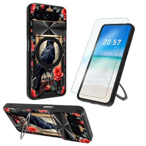ETLKJVBL for Google Pixel 9 Pro Case, 360 Degree Rotating
