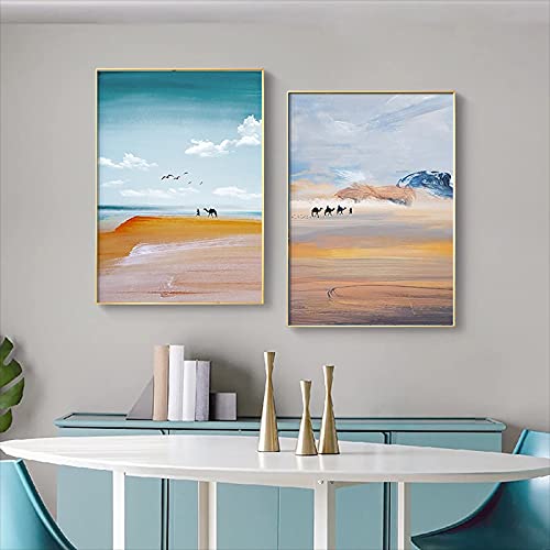 Toile peinture paysage naturel de qualité premium exposition scandinave 50x70cm