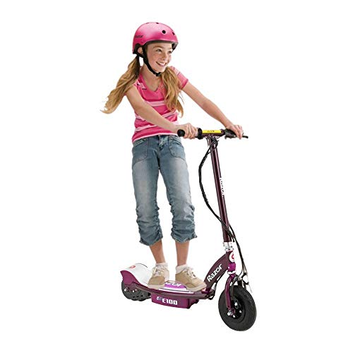 image for Razor E100 Kids Ride On 24V Motorized Powered Electric Scooter Toy, Sp