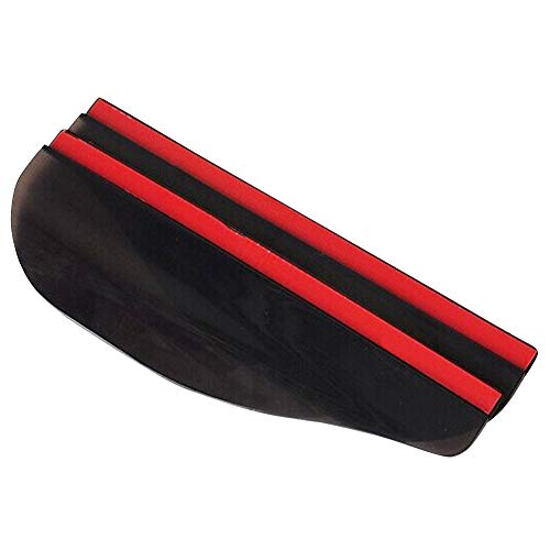 idain 2 Pcs Rear View Side Mirror Rain Eyebrow, Rear View Mirror Visor Guard for Most Car, Truck and SUV,Black