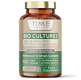 Bio Cultures Complex – 55 Billion CFU – Advanced 12 Strain Probiotic Formula - Digestion, Immunity & Cognitive Support – Vegan Probiotics – UK Made